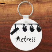 Black Stage Light Silhouettes Digital Camera Sleutelhanger (Voorkant)