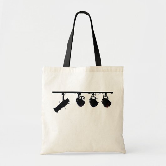Black Stage Light Silhouettes Digital Camera Tote Bag (Voorkant)