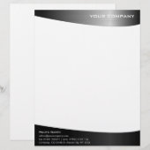 Black Stainless Steel Professional-briefhoofd Briefhoofd Ontwerp (Voorkant / Achterkant)