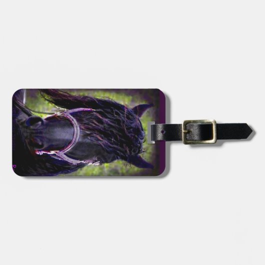 Black Stallion Bagagelabel (Voorkant horizontaal)