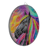 Black Stallion Colorful Mane Dartbord (Voorkant Links)