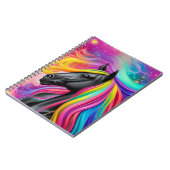 Black Stallion Colorful Mane Notitieboek (Linkerzijde)