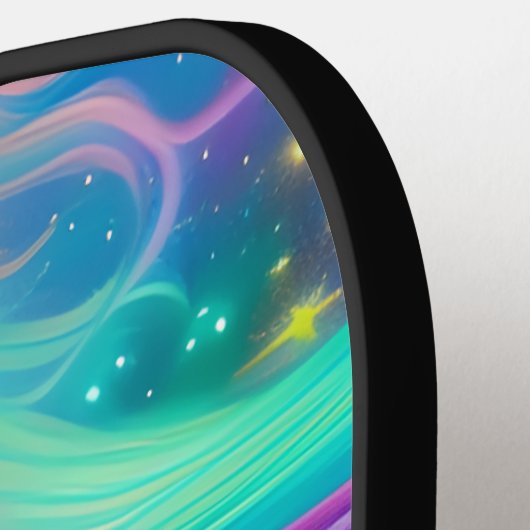 Black Stallion Colorful Mane Pickleball Paddle (Links Detail)