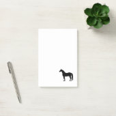 Black Stallion Elegant Horse Silhouette Tekening Post-it® Notes (Kantoor)
