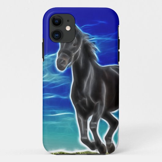 Black Stallion Horse Case-Mate iPhone Case (Achterkant)