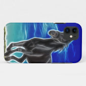 Black Stallion Horse Case-Mate iPhone Case (Achterkant (horizontaal))
