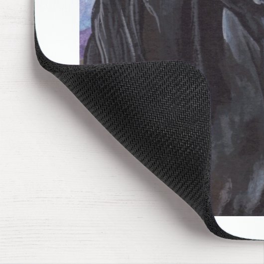 BLACK STALLION HORSE Mousepad Muismat (Hoek)