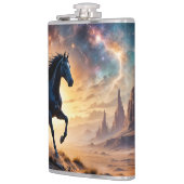 Black Stallion in Desert Heupfles (Links)