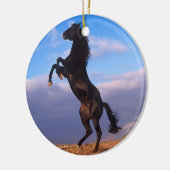 Black Stallion Keramisch Ornament (Links)