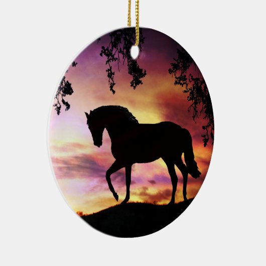 Black Stallion Ornament (Rechts)
