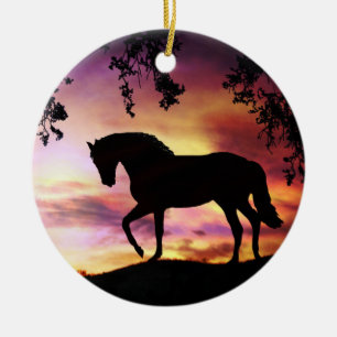 Black Stallion Ornament