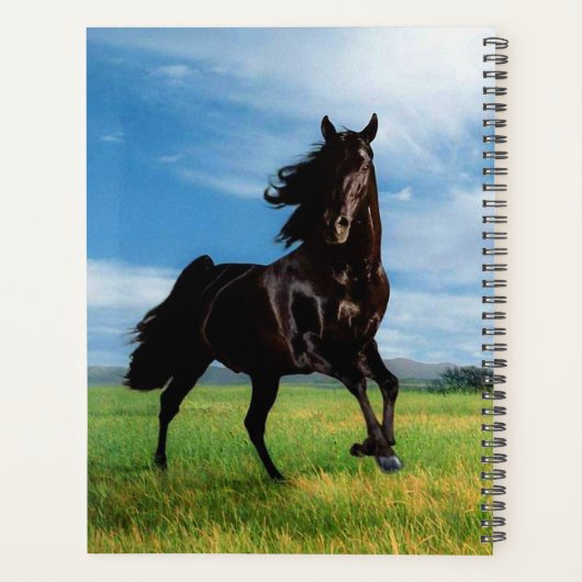 Black Stallion Planner (Achterkant)