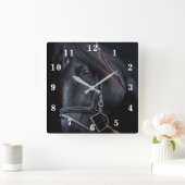 Black Stallion Vierkante Klok (Huis)