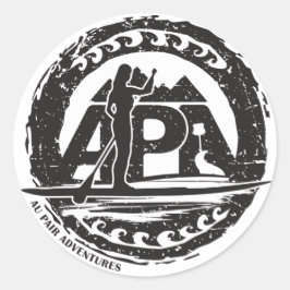 Black Stamp Sticker
