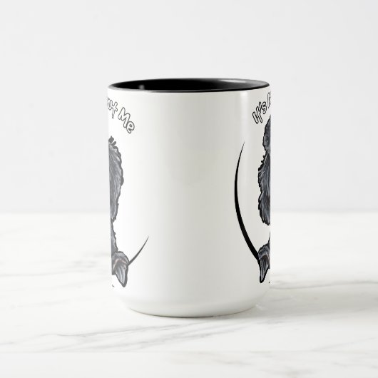 Black Standard Poodle IAAM Mok (Midden)