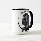 Black Standard Poodle IAAM Mok (Voorkant rechts)