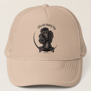 Black Standard Poodle IAAM Trucker Pet