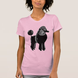 Black Standard Poodle Women's Scoop Neck T-Shirt