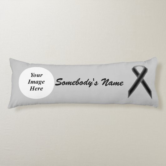 Black Standard Ribbon Sjabloon van Kenneth Yoncich Lichaamskussen (Voorkant)