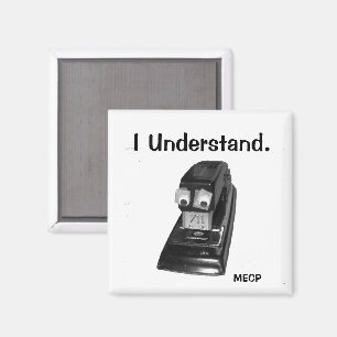 Black Stapler met Googly Eyes Magnet