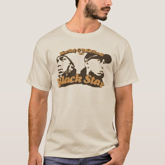 Black Star 80s/90s Hip Hop Rap Music Duo T-shirt (Voorkant)