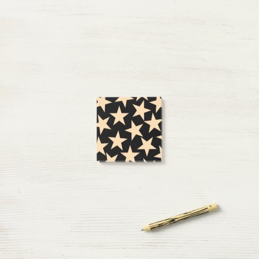 Black Star Celestial Cosmic Desk Essentials Post-it® Notes (Op bureau)