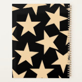 Black Star Celestial Elegant Kosmisch Schema Planner (Achterkant)