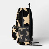 Black Star Celestial Starry Travel & School Bag Bedrukte Rugzak (Rechts)