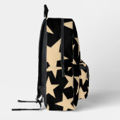 Black Star Celestial Starry Travel & School Bag Bedrukte Rugzak (Links)