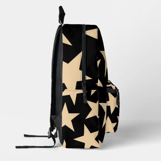 Black Star Celestial Starry Travel & School Bag Bedrukte Rugzak (Links)