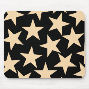 Black Star Celestial Stijlvol Galaxy-geïnspireerd Muismat