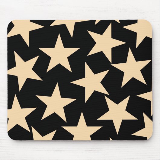 Black Star Celestial Stijlvol Galaxy-geïnspireerd Muismat (Voorkant)