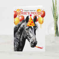 Black Star Diamond Paard Grappige Verjaardag