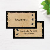 Black Star Hang Label Visitekaartje (Bureau)