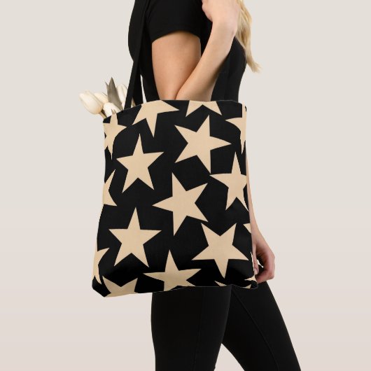 Black Star Hemelse Kosmische Geïnspireerde Carry-A Tote Bag (Dichtbij)