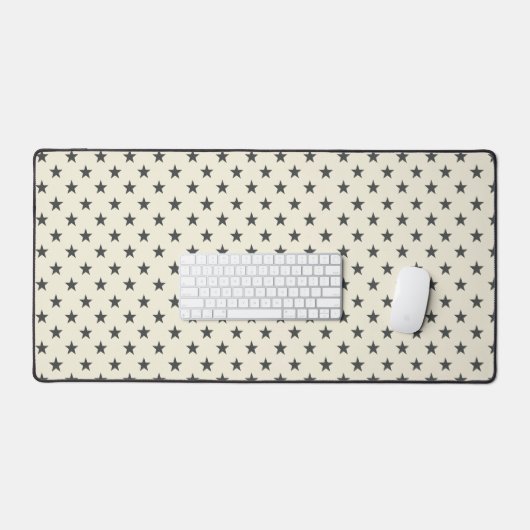 Black Star Repeat Pattern Bureaumat (Keyboard & Muis)