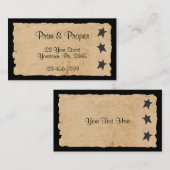 Black Star-Visitekaartje Visitekaartje (Voorkant / Achterkant)