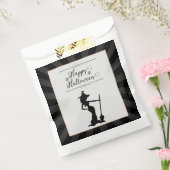 Black Starburst Witch Halloween Bedankzakje (Gezegeld)