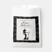 Black Starburst Witch Halloween Bedankzakje (Voorkant)