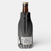 Black Starburst Witch Halloween Flesjeskoeler (Fles Achterkant)