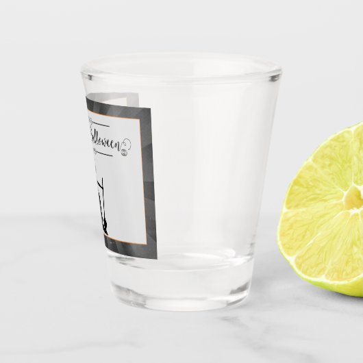 Black Starburst Witch Halloween Shot Glas (Rechts)