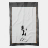 Black Starburst Witch Halloween Theedoek (Verticaal)