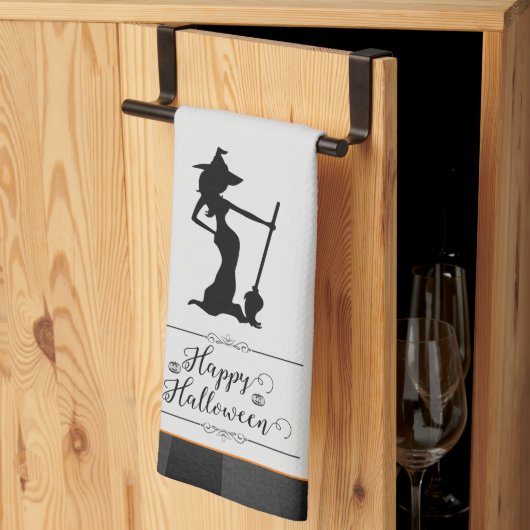 Black Starburst Witch Halloween Theedoek (Derde Gevouwen)