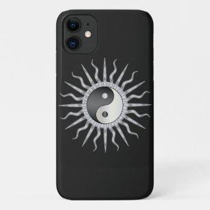 Black Starburst Yin Yang Case-Mate iPhone Case
