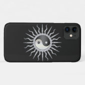 Black Starburst Yin Yang Case-Mate iPhone Case (Achterkant (horizontaal))