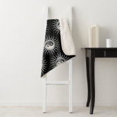 Black Starburst Yin Yang Sherpa Deken (In situ)