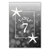 Black Starfish Beach bruiloft-kaart Kaart (Voorkant)