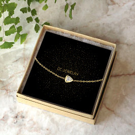 Black Starnight Jewerly Bracelet Display Vierkante Visitekaartje