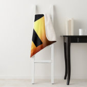 Black Starry Cross in Space Sherpa Blanket Deken (In situ)