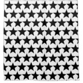 Black Stars Design Douchegordijn (Voorkant)